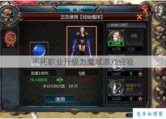 不死职业升级为魔域游戏经验 第1张 不死职业升级为魔域游戏经验 第1张