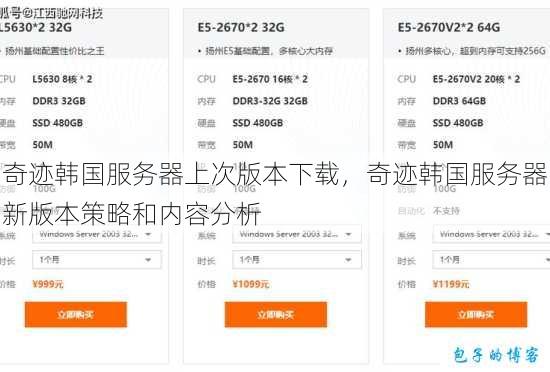 奇迹韩国服务器上次版本下载，奇迹韩国服务器新版本策略和内容分析 第1张