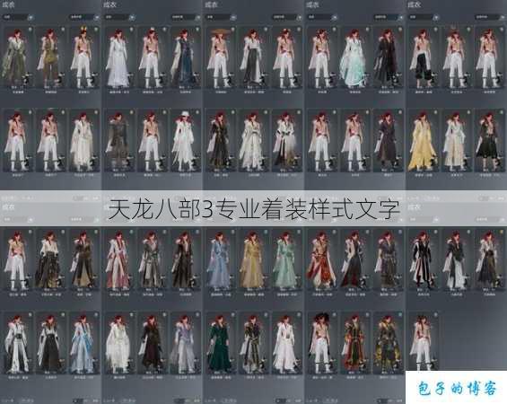天龙八部3专业着装样式文字 第3张 天龙八部3专业着装样式文字 第3张