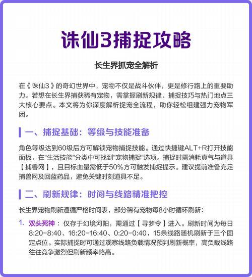 诛仙私服攻略：如何避坑、找隐藏副本和稀有宠物？ 第2张