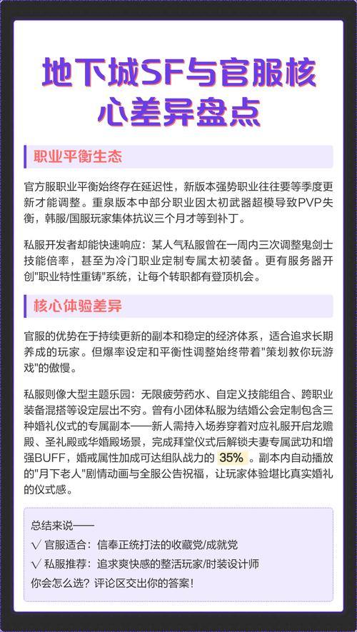 想玩地下城私服？先了解其与官服区别及玩私服的风险 第1张