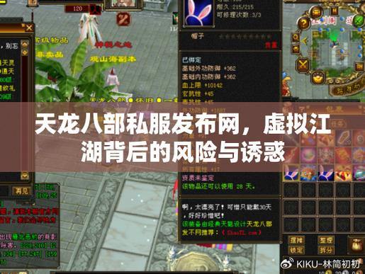 天龙八部私服体验：快速变强与免费诱惑，背后隐藏哪些风险？ 第3张