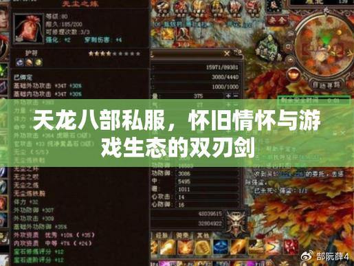 天龙八部SF解析：私服版本、玩法差异与福利全揭秘 第2张