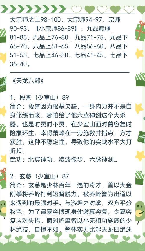 天龙八部游戏之旅：选角、剧情、玩法全解析 第4张