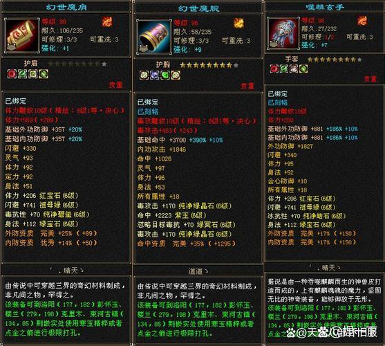 探索天龙世界，角色培养与装备提升：秘籍与经济管理